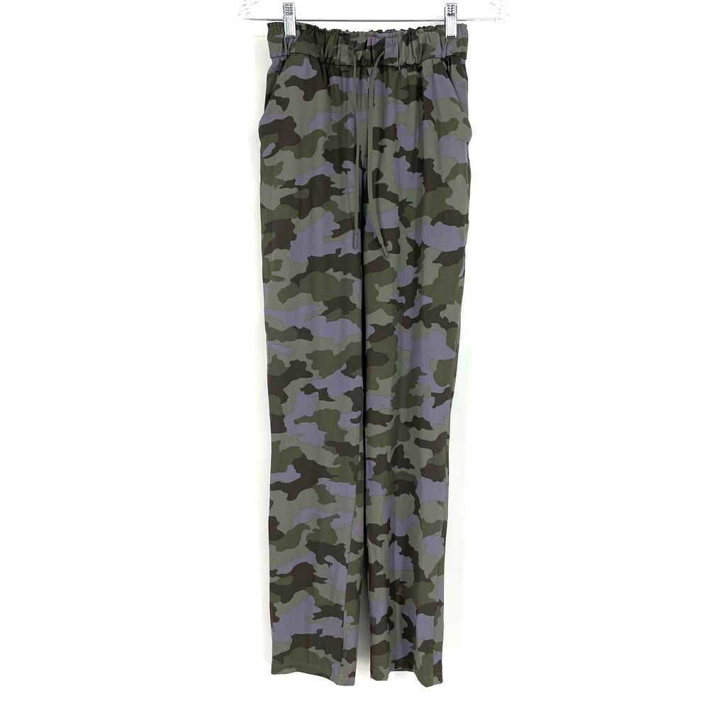 Lululemon Keep Moving Pant High Rise 31" 4 Heritage 365 Camo Dusky Lavender